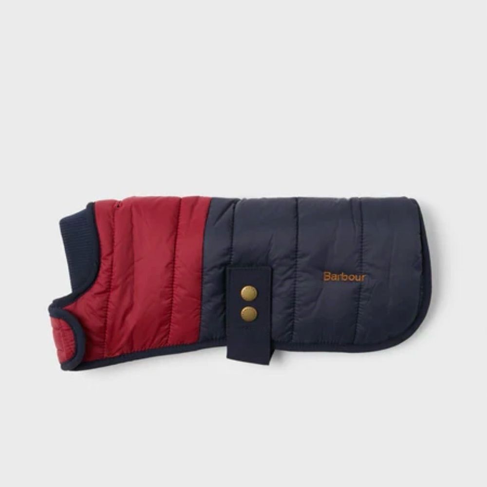 Barbour Brampton Quilted Dog Coat Navy XL NWT IN PACKAGE